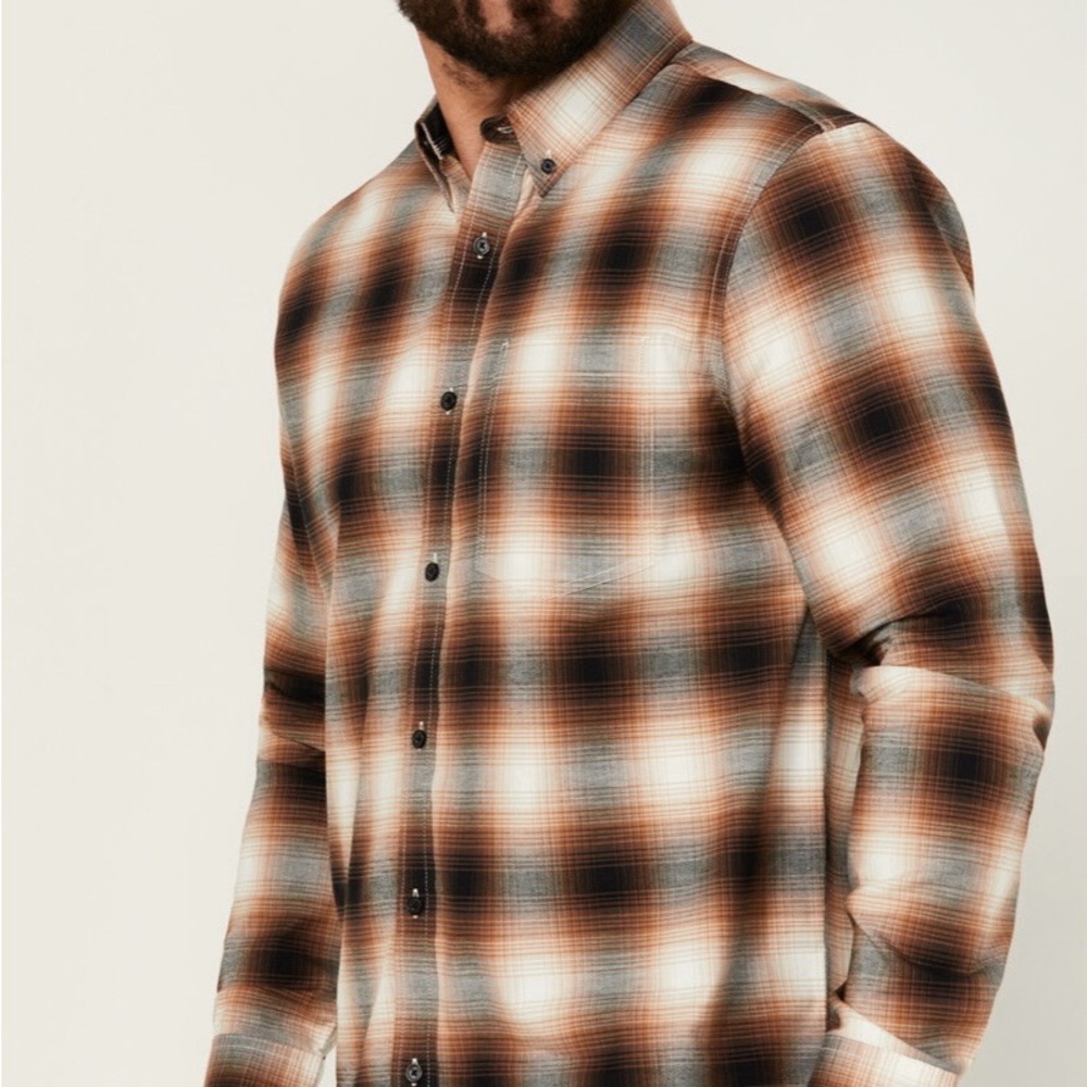 NWT Banana Republic Mens Southwest Style Button Down Size Small 💯 Organic Cotton
